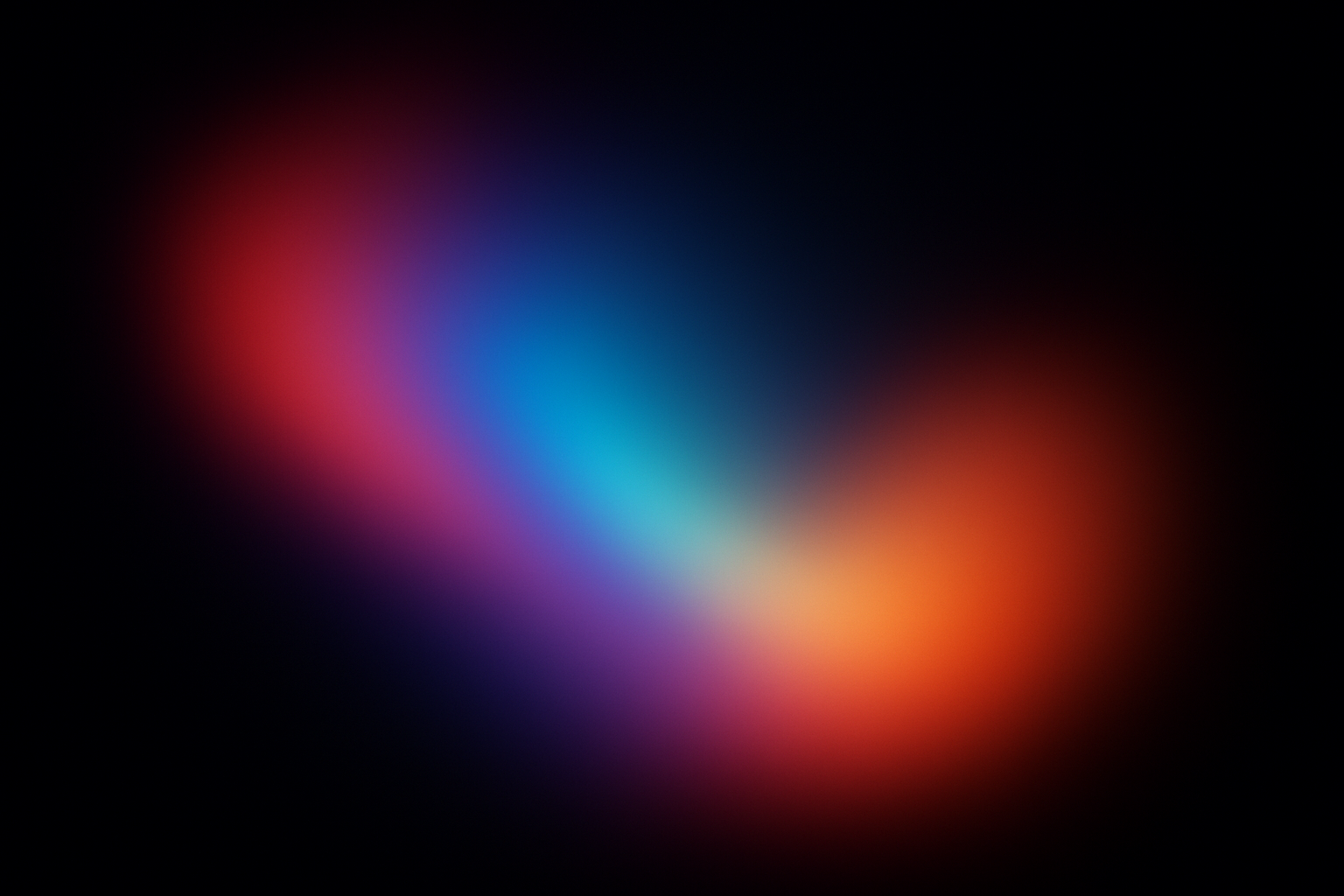 gradient light mix of red blue orange on black background